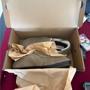OluKai Men's Brown Slip-On Loafers